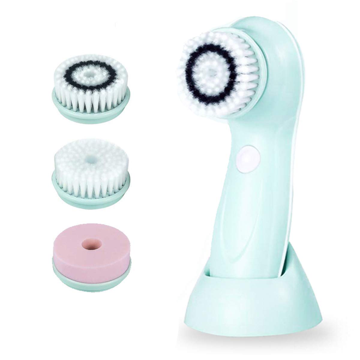 Cepillo De Limpieza Facial Recargable Usb con 3 cabezales