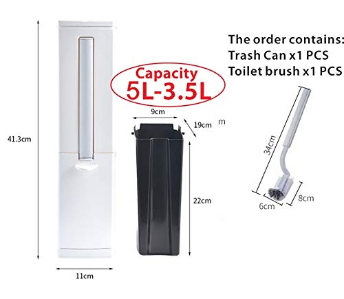Cesta de Basura 5 Litros Con Tapa Y Escobilla