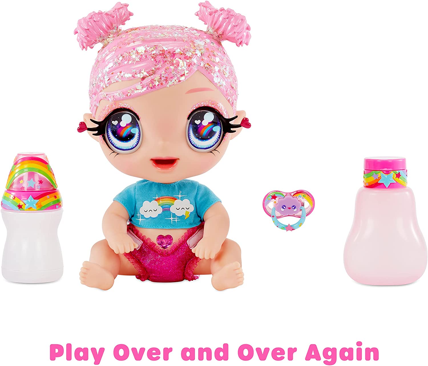 Glitter Babyz Muñeca Bebé 3 Cambios De Color