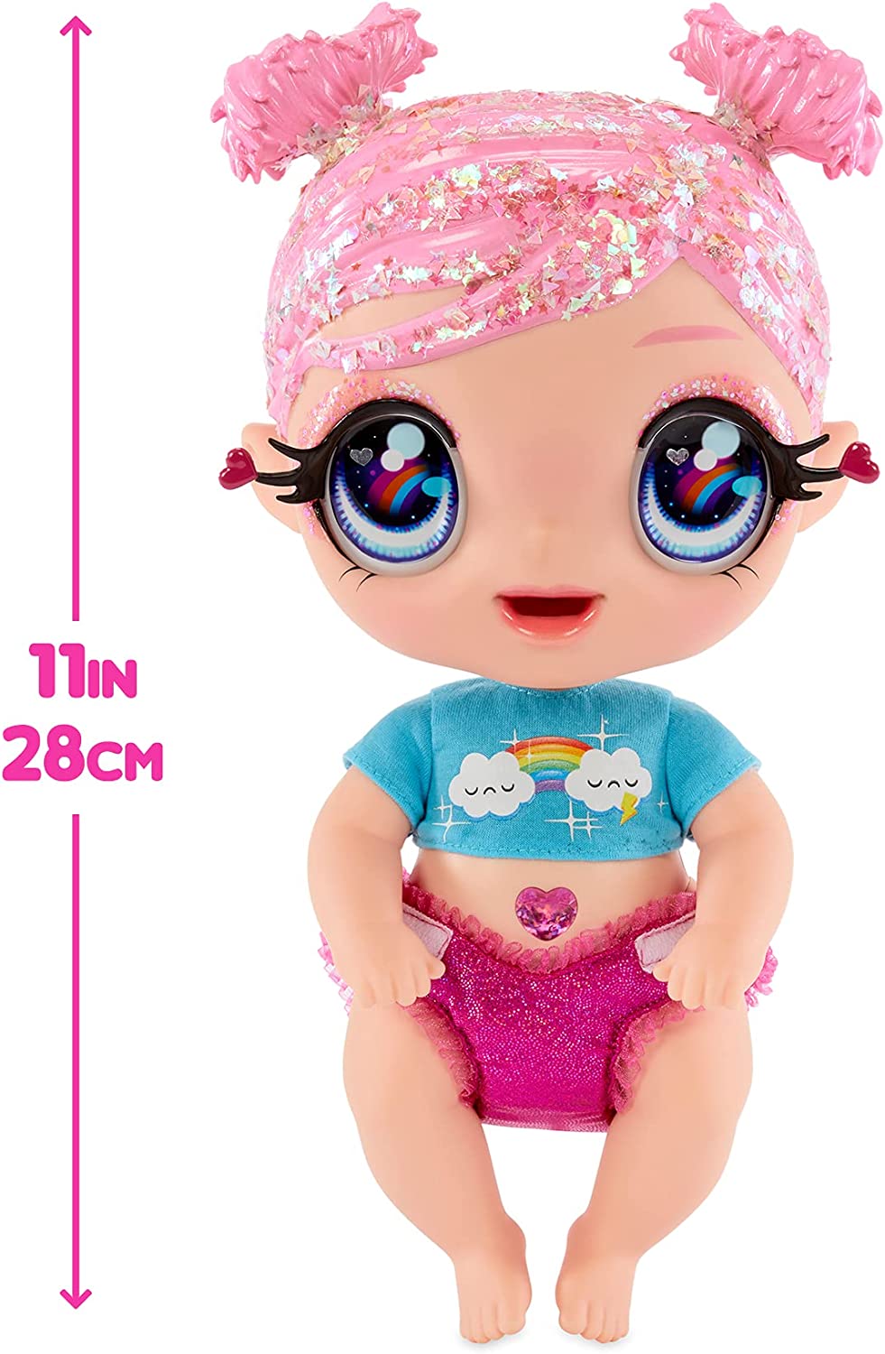 Glitter Babyz Muñeca Bebé 3 Cambios De Color