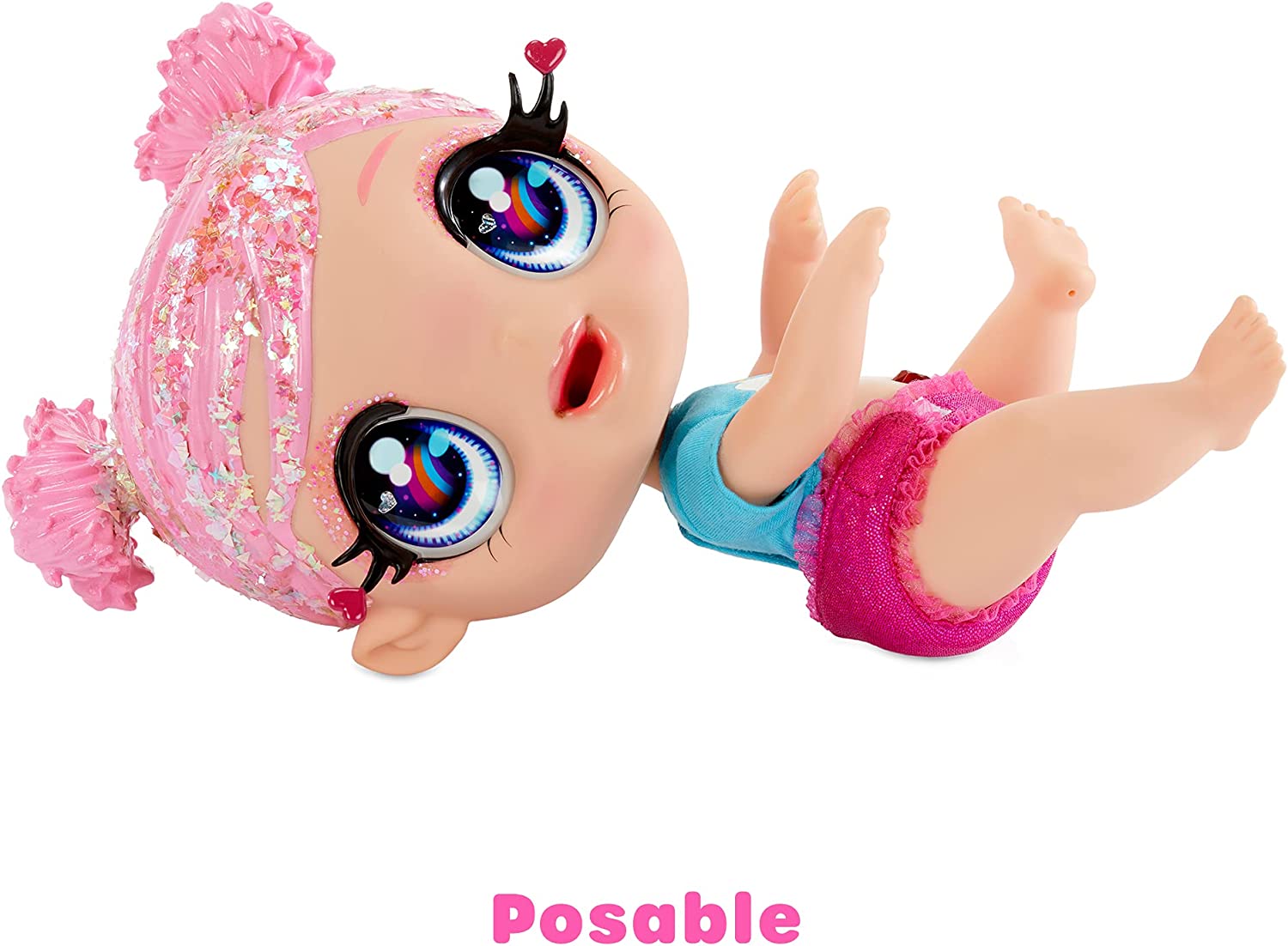 Glitter Babyz Muñeca Bebé 3 Cambios De Color