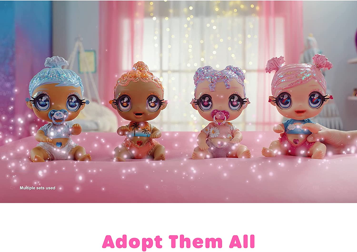 Glitter Babyz Muñeca Bebé 3 Cambios De Color