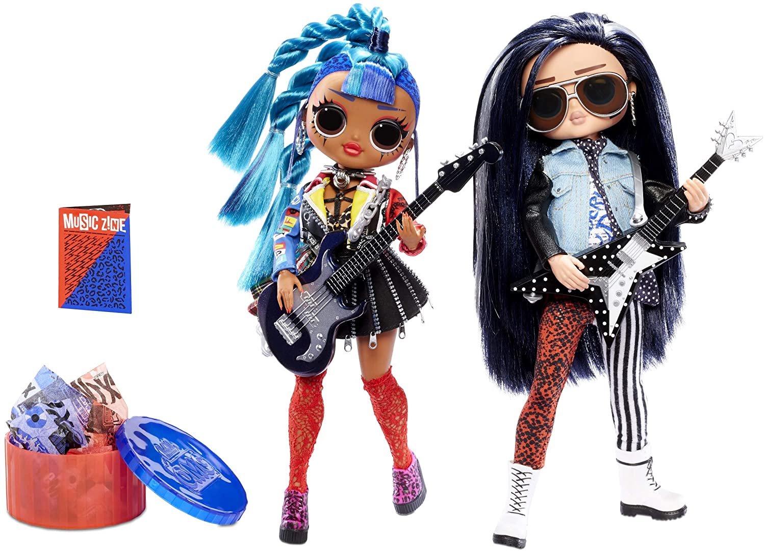 LOL Surprise O.M.G Remix Rocker Boi and Punk Pack de 2 muñecas