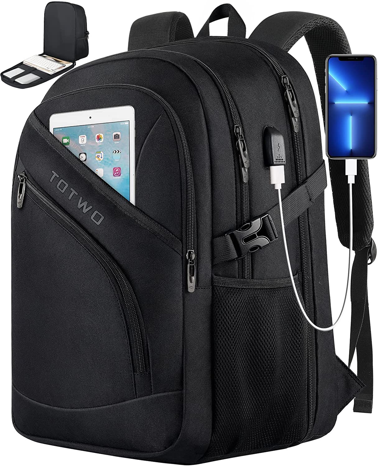 Mochila extragrande para 17 Pulgadas con Protección Antirrobo Y Usb