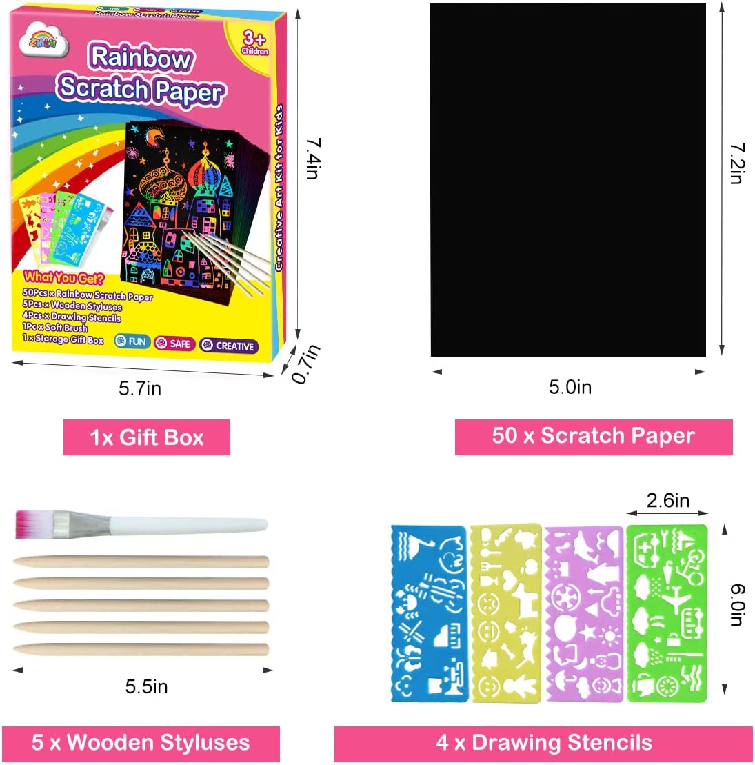 Juego De Papel Mágico Para Rascar Y Descubrir